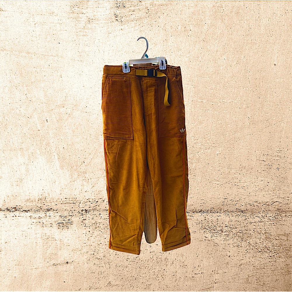 Adidas corduroys Buckle pants
